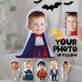 Custom Kids' Halloween 3D Face Pillow - Fun Spooky Decor & Gift