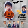 Custom Kids' Halloween 3D Face Pillow - Fun Spooky Decor & Gift