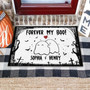 Custom Witch-Themed Halloween Doormat - Forever My Boo Outdoor Decor For Front Porch