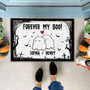 Custom Witch-Themed Halloween Doormat - Forever My Boo Outdoor Decor For Front Porch