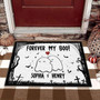 Custom Witch-Themed Halloween Doormat - Forever My Boo Outdoor Decor For Front Porch