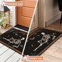 Custom Skeleton Halloween Doormat For Front Door - Personalized Funny Welcome Mat Outdoor Entrance Home Decor