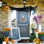 Custom Skeleton Halloween Doormat For Front Door - Personalized Funny Welcome Mat Outdoor Entrance Home Decor