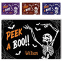 Personalized Skeleton Halloween Door Mat For Outdoor Decor - Witch-Themed Front Porch Rug