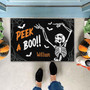 Personalized Skeleton Halloween Door Mat For Outdoor Decor - Witch-Themed Front Porch Rug