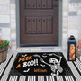Personalized Skeleton Halloween Door Mat For Outdoor Decor - Witch-Themed Front Porch Rug