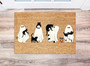 Personalized Spooky Halloween Doormat With Ghost Design For Front Door - Perfect Housewarming Welcome Mat