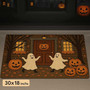 Cute Spooky Ghost Pumpkin Mat For Outdoor Trick Or Treat - Halloween Porch Decor