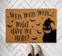 Nightmare Inspired Halloween Doormat - Spooky Bat Design For Fall Porches