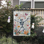 Be a Nice Human Garden Flag – Funny Goth Skeleton Floral Halloween Outdoor Decor
