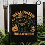 Spooky Halloween Black Cat Flag For Outdoor Garden - Preppy Goth House Banner
