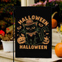 Spooky Halloween Black Cat Flag For Outdoor Garden - Preppy Goth House Banner