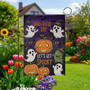"Boo-tiful Day" Garden Flag – Ghost & Pumpkin Halloween Decor for Spooky Yards