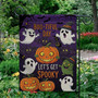 "Boo-tiful Day" Garden Flag – Ghost & Pumpkin Halloween Decor for Spooky Yards