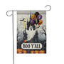 Spooky Boo Y'All Ghost Garden Flag - Halloween Outdoor Decor For Fall Porch - Trick Or Treat Yard Sign