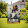 Spooky Boo Y'All Ghost Garden Flag - Halloween Outdoor Decor For Fall Porch - Trick Or Treat Yard Sign