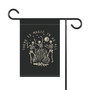 Witchy Halloween Garden Flag - Dancing Skeleton Design For Mental Health & Spiritual Yard Decor