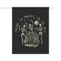 Witchy Halloween Garden Flag - Dancing Skeleton Design For Mental Health & Spiritual Yard Decor