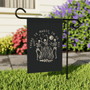 Witchy Halloween Garden Flag - Dancing Skeleton Design For Mental Health & Spiritual Yard Decor