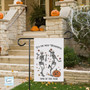 Personalized Dancing Skeleton Halloween Flag - Outdoor Garden & Yard Decor