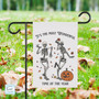 Personalized Dancing Skeleton Halloween Flag - Outdoor Garden & Yard Decor