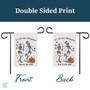 Personalized Dancing Skeleton Halloween Flag - Outdoor Garden & Yard Decor
