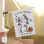 Personalized Dancing Skeleton Halloween Flag - Outdoor Garden & Yard Decor