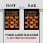 Rustic Fall Pumpkin Garden Flag For Halloween - Thanksgiving & Harvest Outdoor Sign