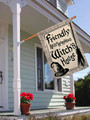 Personalized Halloween Witch House Flag - Spooky Outdoor Decor