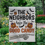 Skeleton Hand Halloween Garden Flag - Funny Outdoor Yard Sign For Trick Or Treat Enthusiasts