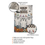Cute Ghost Halloween Garden Flag For Outdoor Fall Decor - Hangin' With My Boos Theme With Pumpkins And Flowers