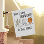 Funny Halloween House Flag - Spooky Garden Banner | 'There's Some Horrors In This House' For Outdoor Decor