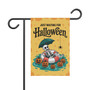 Skeleton Halloween Garden Flag - Just Waiting For Halloween Outdoor Yard Porch Decor - Funny Theme