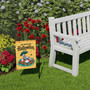 Skeleton Halloween Garden Flag - Just Waiting For Halloween Outdoor Yard Porch Decor - Funny Theme