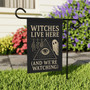 Halloween Witch Garden Flag - Spooky Double-Sided Outdoor Banner For Porch Or Lawn Decoration