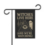 Halloween Witch Garden Flag - Spooky Double-Sided Outdoor Banner For Porch Or Lawn Decoration