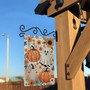 Whimsical Boho Ghost And Pumpkin Garden Flag - Outdoor Halloween Floral Decor With Sunflowers, Perfect For Autumn Yards