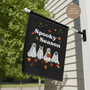 Ghost Dog Halloween House Flag For Spooky Season Outdoor Decor