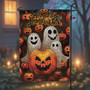 Ghost-Themed Halloween Garden Flag - Double-Sided Fall DéCor For Outdoor Patio And Lawn