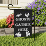 Ghostly Halloween Garden Flag For Spooky Fall Outdoor Decor, Creepy Cute Design