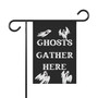 Ghostly Halloween Garden Flag For Spooky Fall Outdoor Decor, Creepy Cute Design