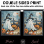 Cute Ghost Halloween Yard Flag For Spooky Outdoor Fall Decor - Goth Garden Banner