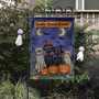 Spooky Halloween Black Cat Garden Flag For Fall Porch Decor Outdoor Sign