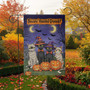 Spooky Halloween Black Cat Garden Flag For Fall Porch Decor Outdoor Sign