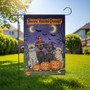 Spooky Halloween Black Cat Garden Flag For Fall Porch Decor Outdoor Sign