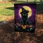 Spooky Halloween Black Cat Flag For Porch & Garden - Witch Themed Outdoor Decor