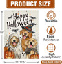 Spooky Halloween Dog Garden Flag For Pet Owners - Ghost Dogs & Pumpkins Theme, Outdoor Home DéCor, 12x18 Double-Sided