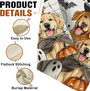 Spooky Halloween Dog Garden Flag For Pet Owners - Ghost Dogs & Pumpkins Theme, Outdoor Home DéCor, 12x18 Double-Sided