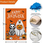 Spooky Halloween Dog Ghost Garden Flag - Double Sided Decor For Fall Outdoor Yard