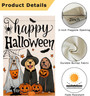Double Sided Halloween Dog Ghost Garden Flag 12x18 Burlap For Outdoor Holiday Decor